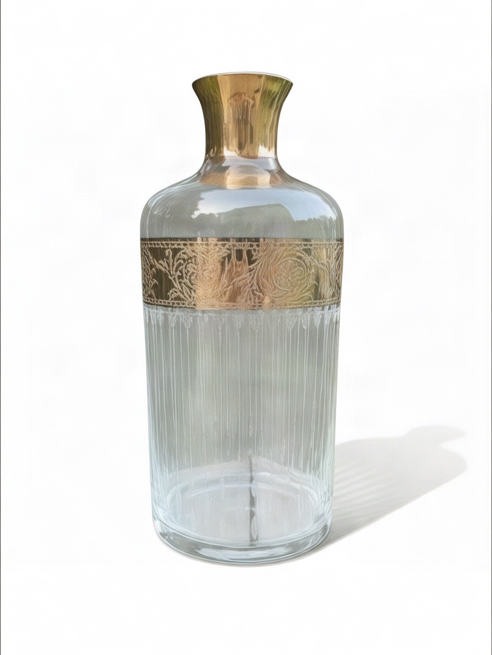 Culver Tyrol Mid-Century Modern 22K Gold Decanter